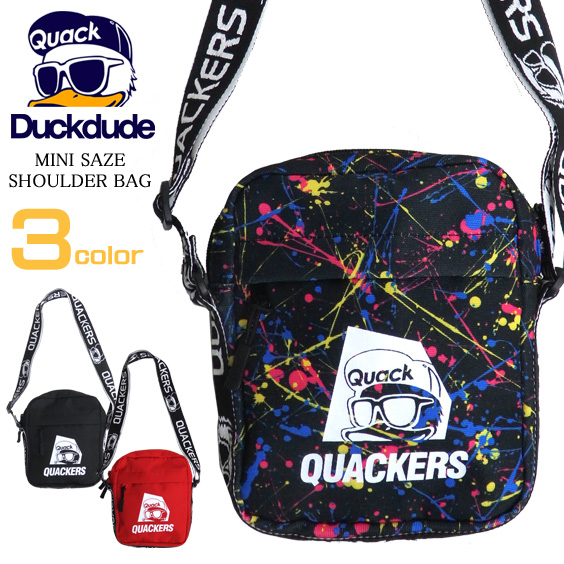 DUCK DUDE バッグ ロゴテープ ショルダーバッグ ダックデュード ミニショルダー メンズ レディース BAG-080