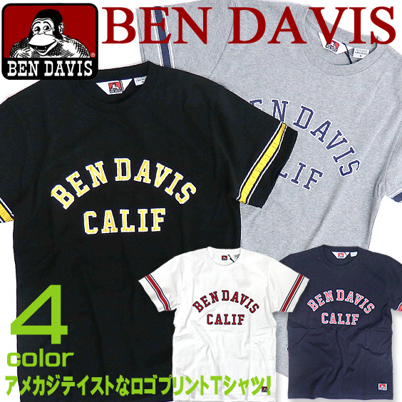 BEN DAVIS 半袖Tシャツ ベンデイビス プリントTシャツ ベンデビ Tシャツ アメカジプリント 半袖 BEN-1137