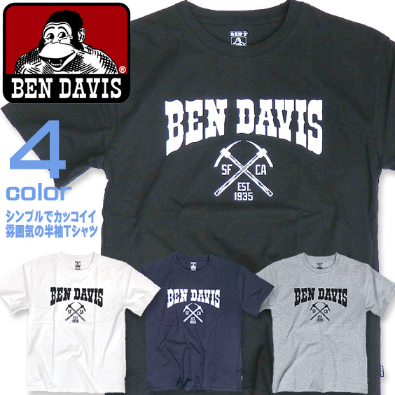 BEN DAVIS Tシャツ ベンデイビス 半袖Tシャツ ベンデビ プリントT メンズ アメカジ BEN-1159