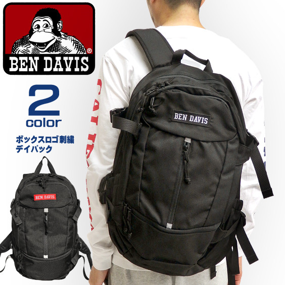 BEN DAVIS リュック ボックスロゴ刺繍 ボックスデイパック ベンデイビス バックパック BEN-1190
