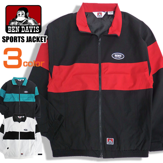BEN DAVIS ジャケット バイカラー スポーツジャケット メンズ アウター ベンデイビス ゴリラタグ BEN-1243