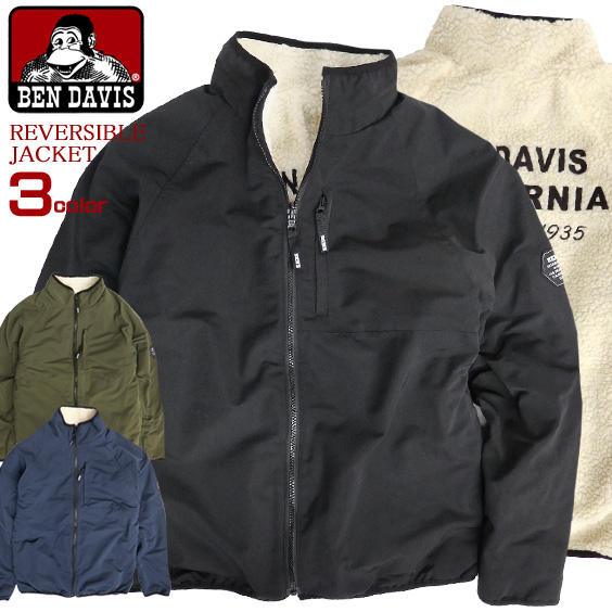BEN DAVIS ジャケット ベンデイビス ボアジャケット メンズ ベンデイビス リバーシブル アウター BEN-1266