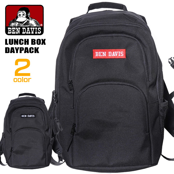 BEN DAVIS リュック ボックスロゴ刺繍 バックパック ベンデイビス ランチボックスデイパック メンズ BEN-1335