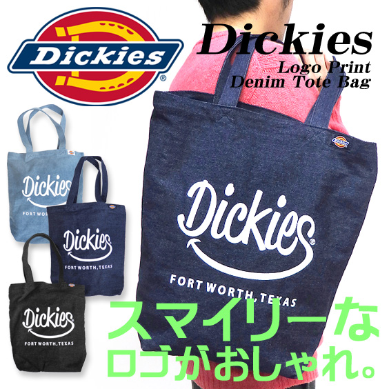 Dickies トートバッグ ディッキーズ デニムトート スマイルロゴ トート ディッキーズ トート DICKIES-549