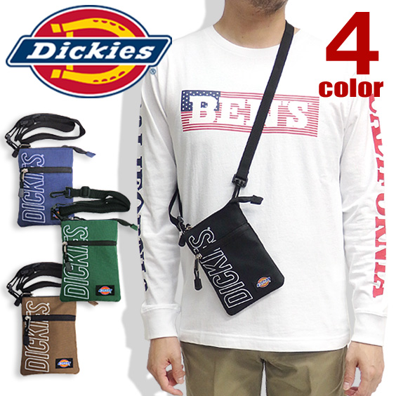 Dickies ネックポーチ ロゴプリント ショルダーバッグ ディッキーズ 斜め掛けカバン ポーチ DICKIES-578