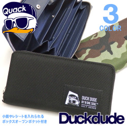 DUCK DUDE 財布 ラウンドファスナー 長財布 ダックデュード ブランドタグ ロングウォレット 商品番号 ACCE-044