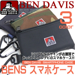 BEN DAVIS スマホケース ベンデイビス スマホポーチ i-phone6、i-phone7にも対応 BEN-1030