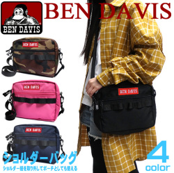 BEN DAVIS ショルダーバッグ ベンデイビス ショルダーポーチ ボックスロゴ刺繍 レディース メンズ BEN-1117