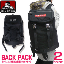 BEN DAVIS バックパック ベンデイビス リュックサック BOXロゴ フラップタイプ リュック BEN-1119