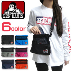 BEN DAVIS バッグ ベンデイビス サコッシュ メッシュ ショルダーバッグ メッシュポケット BEN-1126