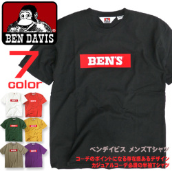 BEN DAVIS Tシャツ ボックスロゴ 半袖Tシャツ メンズ ベンデイビス BENS ロゴプリント BEN-1131