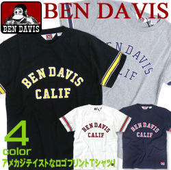 BEN DAVIS 半袖Tシャツ ベンデイビス プリントTシャツ ベンデビ Tシャツ アメカジプリント 半袖 BEN-1137