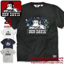 BEN DAVIS Tシャツ スプラッシュ ゴリラアイコン 半袖Tシャツ メンズ ロゴ プリント ベンデイビス BEN-1139