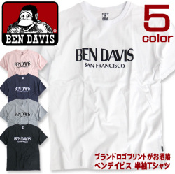 BEN DAVIS Tシャツ ロゴプリント 半袖Tシャツ ベンデイビス ブランドロゴ プリント メンズ BEN-1157