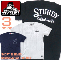 BEN DAVIS Tシャツ ベンデイビス ポケット付きTシャツ メンズ 半袖Tシャツ チェッカーフラッグ BEN-1178