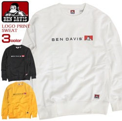 BEN DAVIS スウェット ロゴプリント トレーナー メンズ ベンデイビス ゴリラ プリント クルーネック BEN-1270