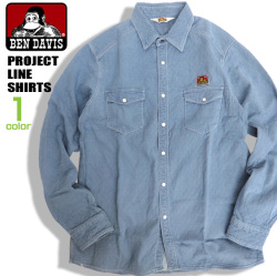 BEN DAVIS PROJECT LINE シャツ ベンデイビス プロジェクトライン デニムシャツ トップス BEN-1310