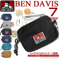 BEN DAVIS コインケース ベンデイビス 小銭入れ シンプル 小銭入れ カジュアル 小銭入れ キーリング付 BEN-409