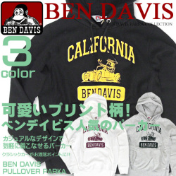 BEN DAVIS パーカー ベンデイビス スウェットパーカー ベンデービス 裏起毛の暖かなプルオーバーパーカー。BEN-619
