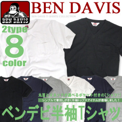 BEN DAVIS 半袖Tシャツ ベンデイビス Tシャツ ベンデービス 細菌の増殖をシャットダウンするナノテックTシャツ。BEN-725