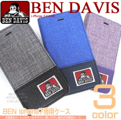 BEN DAVIS ベンデイビス i-Phone7 ベンデービス 手帳型 アイフォン7 ツートンカラー 磁石 BEN-901