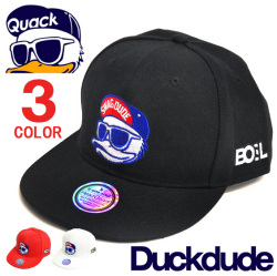 DUCK DUDE キャップ アヒル刺繍 メンズ ベースボールキャップ ダックデュード 帽子 ビーワンソウル CAP-051