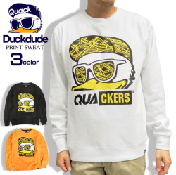 DUCK DUDE スウェット ダックデュード トレーナー メンズ アヒル テーププリント 微裏起毛 スエット CSL-118