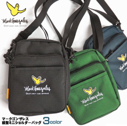 Mark Gonzales ショルダーバッグ ワッペン刺繍 ミニショルダーバッグ 縦型 マークゴンザレス MARK-MGR400