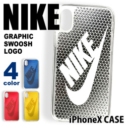 NIKE iPhoneケース ナイキ スウィッシュロゴ iphoneXカバー アイフォン10 カバー NIKE-006