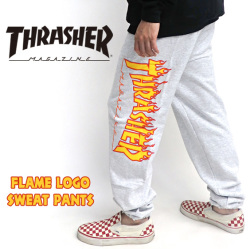 THRASHER スウェットパンツ メンズ パンツ スラッシャー ファイヤーロゴ プリント THRASHER-033