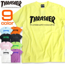 THRASHER Tシャツ ロゴプリント 半袖Tシャツ スラッシャー プリントTシャツ トップス THRASHER-034