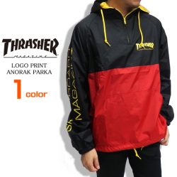THRASHER パーカー スラッシャー アノラックパーカー メンズ アノラック ロゴ トップス THRASHER-047