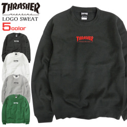 THRASHER トレーナー ロゴ刺繍 スウェット メンズ スラッシャー マグロゴ 裏起毛 THRASHER-058