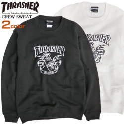 THRASHER トレーナー イラストプリント スウェット メンズ スラッシャー ロゴ 裏起毛 THRASHER-064