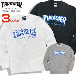THRASHER トレーナー アイスロゴ スウェットトレーナー メンズ 長袖トップス スラッシャー THRASHER-073