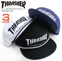 THRASHER キャップ ナイロンキャップ スラッシャー 帽子 刺繍 帽子 スケーターブランド THRASHER-1003