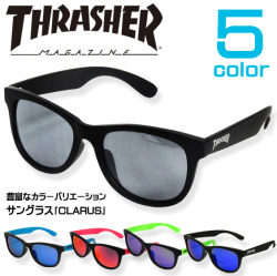 THRASHER サングラス スラッシャー カラーレンズグラス CLARUS ファッショングラス THRASHER-1030