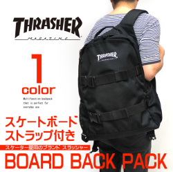 THRASHER バッグ スラッシャー リュック ボードバックパック ロゴ刺繍がポイント THRASHER-THRCD501