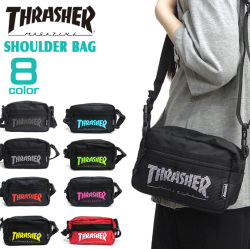 THRASHER バッグ スラッシャー ショルダーバッグ ウエストバッグ ブランドロゴ 2WAY THRASHER-THRSG400