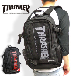 THRASHER リュック メッシュポケット バックパック スラッシャー ロゴマーク THRASHER-THRSG7901N