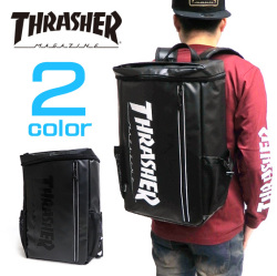 リュック THRASHER スクエアリュック スラッシャー オープントップリュック THRASHER-THRTP505