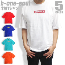 b-one-soul Tシャツ BOXロゴプリント 半袖Tシャツ ストリートコーデ トップス ビーワンソウル TSS-331