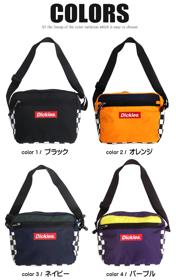 DICKIES ショルダーバッグ ボックスロゴ刺繍 バッグ ディッキーズ ミニ