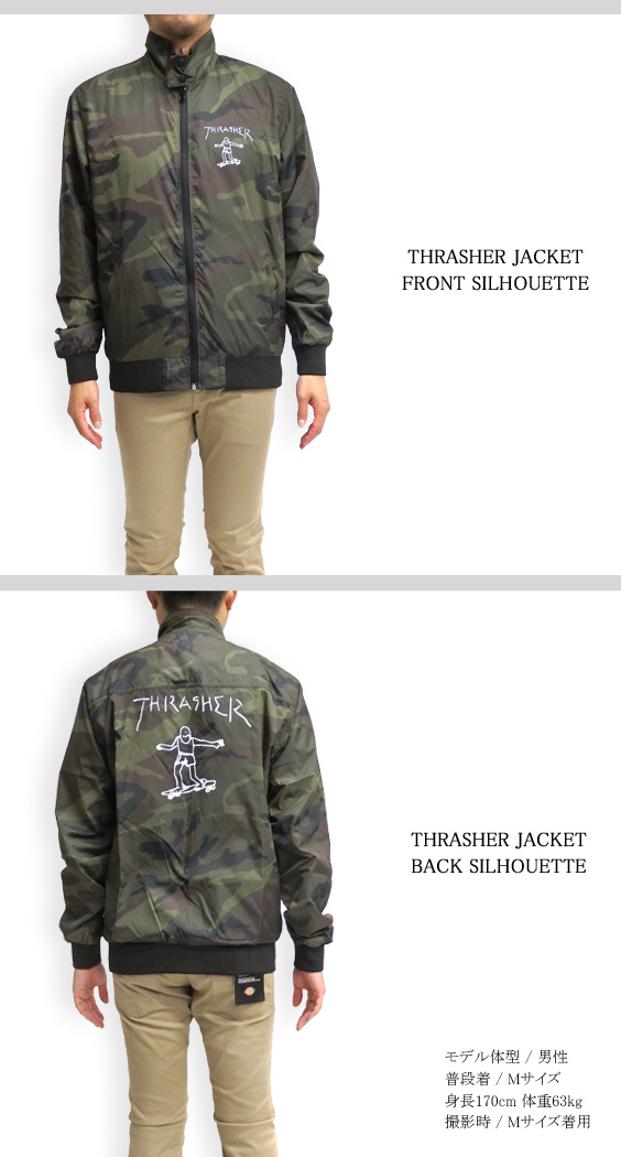 THRASHER コーチジャケット スラッシャー ナイロンジャケット メンズ