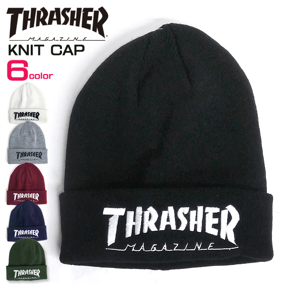 【オシャレ☆THRASHER】黒　ニット帽　サイズFREE 楽天市場】スラッシャー ニットキャップ THRASHER ゴンズ サッド