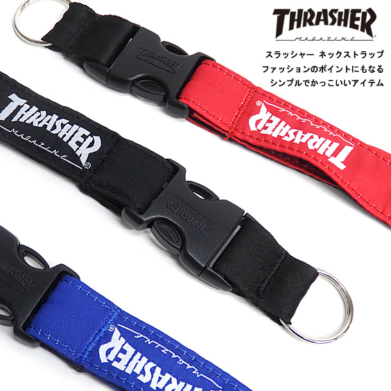 THRASHER ネックストラップ 総柄ロゴ ネックピース スラッシャー