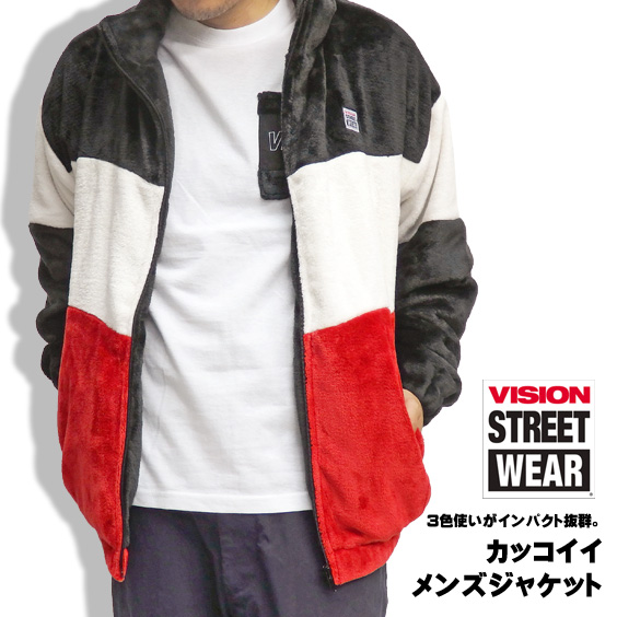 m*a様 ヴィンテージ　VISION フリースジャケット USA製 L ゆるダボ m*a様 ヴィンテージ VISION フリースジャケット USA製 L ゆるダボ