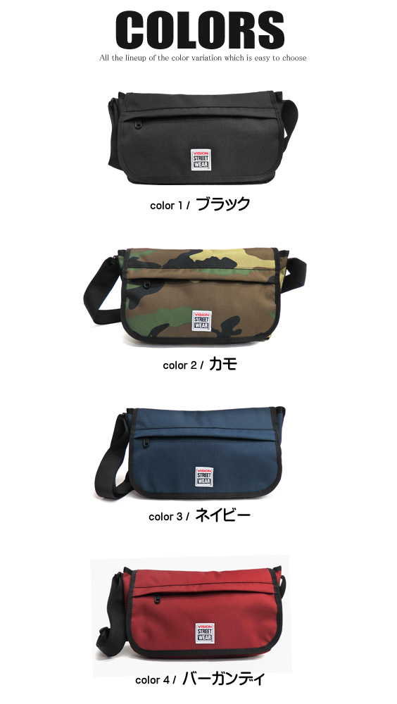 TRENDT VISION ショルダーバッグ VISION STREET WEAR ヴィジョンストリートウェア キャンバス