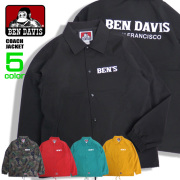 BEN DAVIS ジャケット ロゴプリント コーチジャケット メンズ ライトアウター ベンデイビス アウター BEN-1292