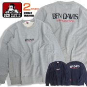 BEN DAVIS トレーナー ロゴプリント スウェット メンズ ベンデイビス トップス スエット 袖ロゴ  BEN-1305